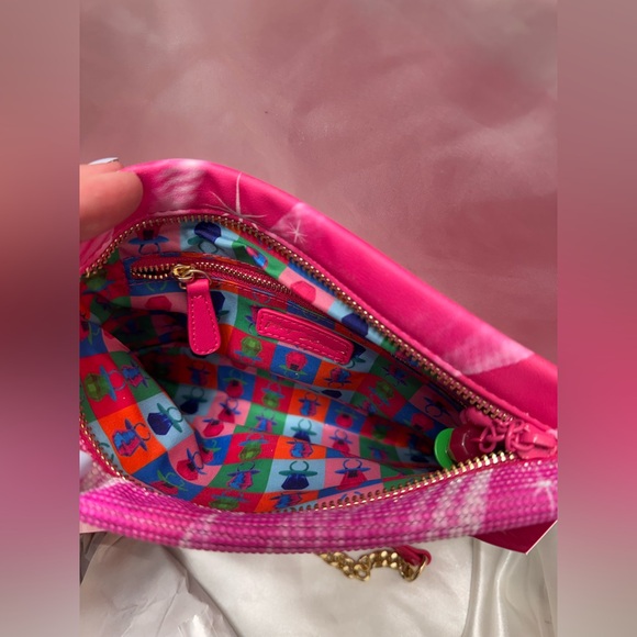 NWT Betsey Johnson x Ring Pop Bright Pink Crossbody bag Limited Edition - Picture 8 of 11